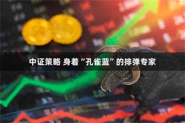 中证策略 身着“孔雀蓝”的排弹专家