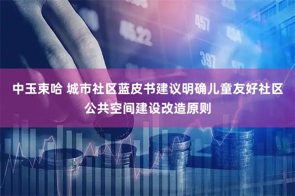 中玉束哈 城市社区蓝皮书建议明确儿童友好社区公共空间建设改造原则